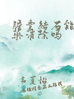 胆囊结石能用中药消除吗