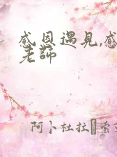 感恩遇见,感谢老师