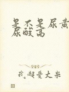 是不是尿黄就是尿酸高