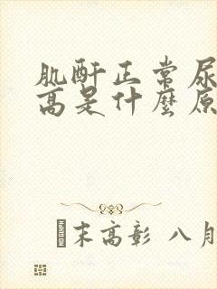 肌酐正常尿蛋白高是什么原因