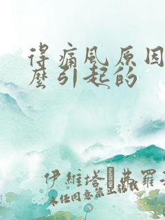 得痛风原因是什么引起的