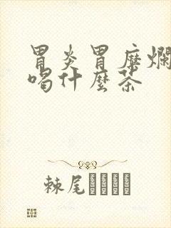 胃炎胃糜烂适合喝什么茶