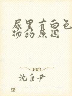 尿里有白色沉淀物的原因