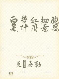 白带红细胞偏高是什么意思