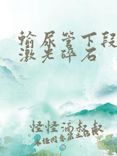 输尿管下段结石激光碎石