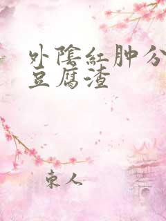 外阴红肿分泌物豆腐渣