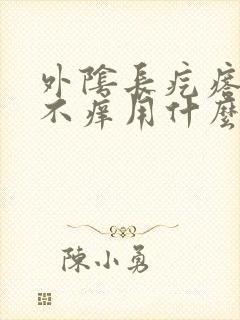 外阴长疙瘩不疼不痒用什么药