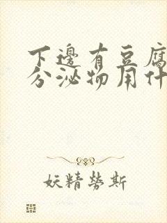 下边有豆腐渣的分泌物用什么药