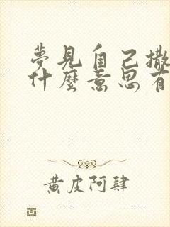 梦见自己撒尿是什么意思有什么预兆