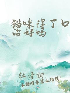 猫咪得了口炎能治好吗