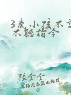 3岁小孩不说话不听指令