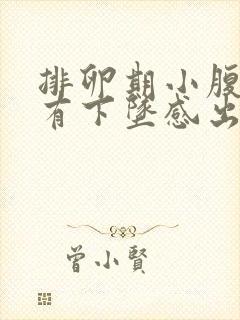 排卵期小腹胀痛有下坠感出血