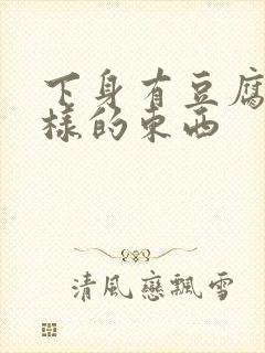 下身有豆腐渣一样的东西