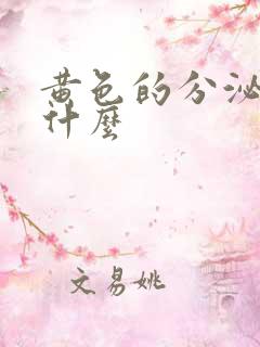 黄色的分泌物是什么