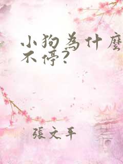 小狗为什么叫个不停?