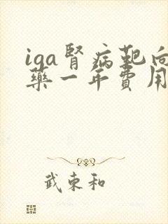 iga肾病靶向药一年费用