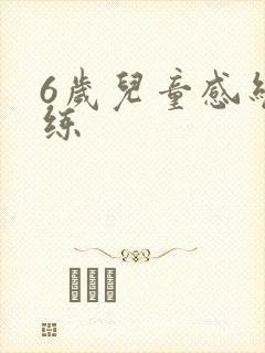 6岁儿童感统训练