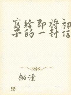 写给即将初三儿子的一封信写期望和鼓励