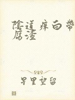 阴道痒白带是豆腐渣