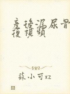 产后漏尿骨盆修复视频