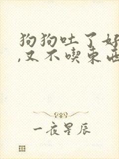 狗狗吐了好几天,又不吃东西,怎么办