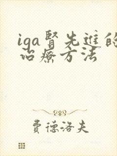 iga肾先进的治疗方法