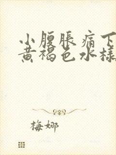 小腹胀痛下面流黄褐色水样分泌物