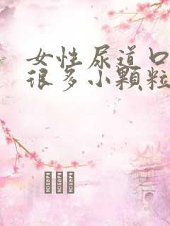 女性尿道口上有很多小颗粒