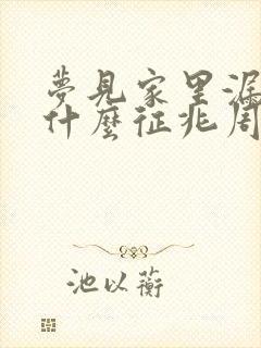 梦见家里漏水是什么征兆周公解梦