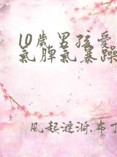 10岁男孩爱生气脾气暴躁易怒