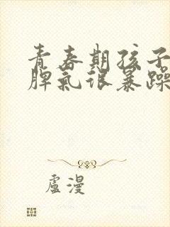 青春期孩子叛逆脾气很暴躁应该怎么管?