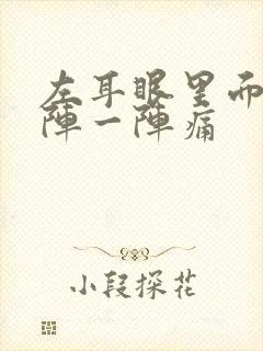 左耳眼里面痛一阵一阵痛