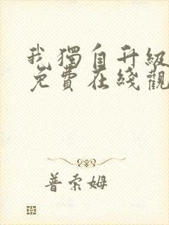 我独自升级动漫免费在线观看