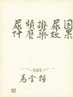 尿频排尿困难吃什么药效果好