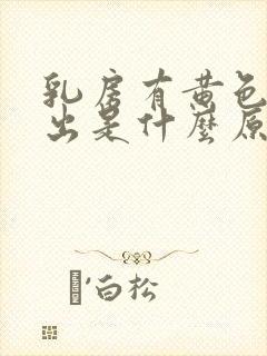 乳房有黄色水挤出是什么原因