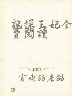 诡探王妃全文免费阅读