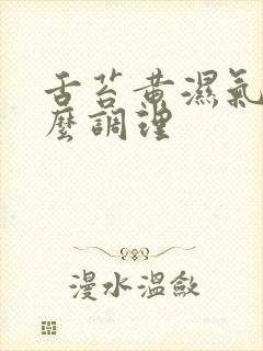 舌苔黄湿气重怎么调理