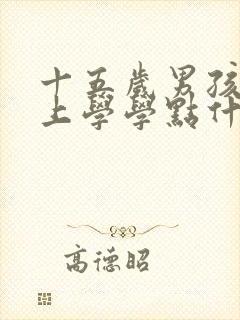 十五岁男孩不想上学学点什么技术好