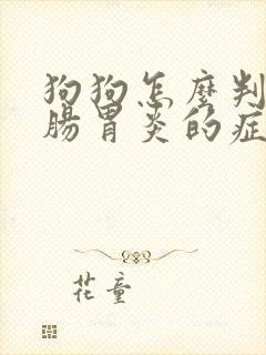 狗狗怎么判断得肠胃炎的症状