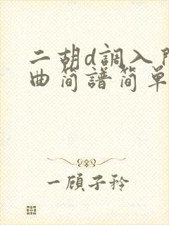二胡d调入门歌曲简谱简单