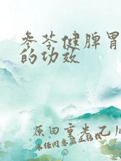 参苓健脾胃颗粒的功效