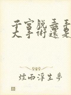 子宫脱垂手术是大手术还是小手术