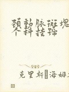 颈动脉斑块到哪个科挂号