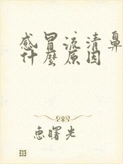 感冒流清鼻涕是什么原因