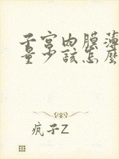 子宫内膜薄月经量少该怎么调理吃的药