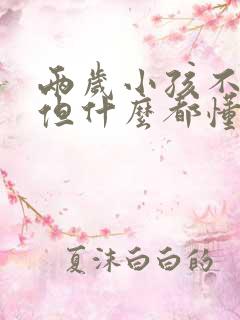 两岁小孩不说话但什么都懂