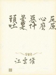 头晕恶心反胃想吐是什么原因