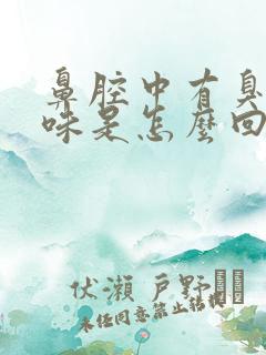 鼻腔中有臭鸡蛋味是怎么回事