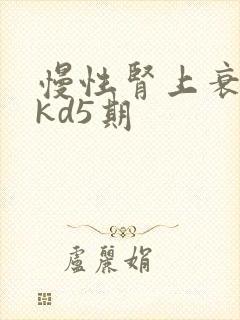 慢性肾上衰竭ckd5期