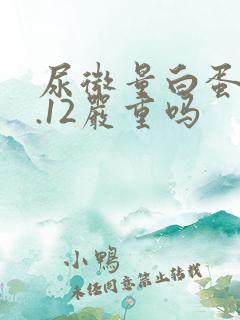 尿微量白蛋白0.12严重吗